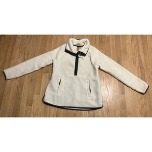 Indyeva Polartec Fleece Pullover Snap Neck White Size S/P‎ Women